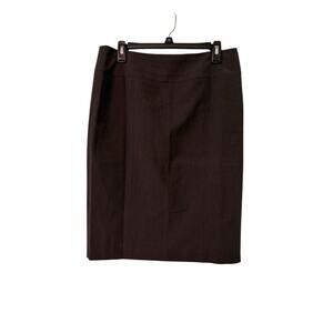 Jones New York Collection Women Size 10 Gray Pencil Stretch Fitted Zip Skirt